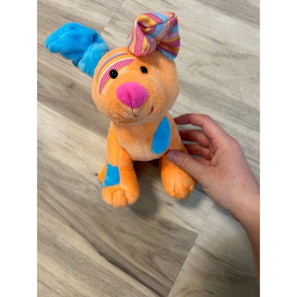 WEBKINZ Ganz Patchy Puppy Orange And Blue NO CODE! Plush Stuffed Animal - Picture 6 of 7